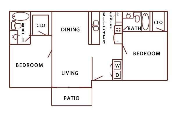 2 Bdrm 226 floor plan